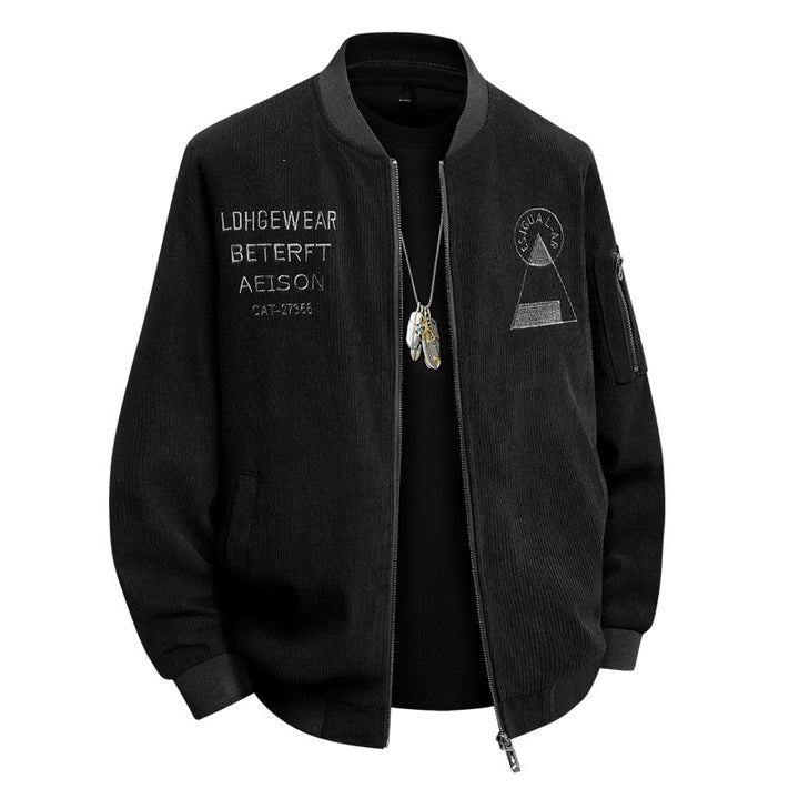 Herren Modische Cord Bomberjacke Drune
