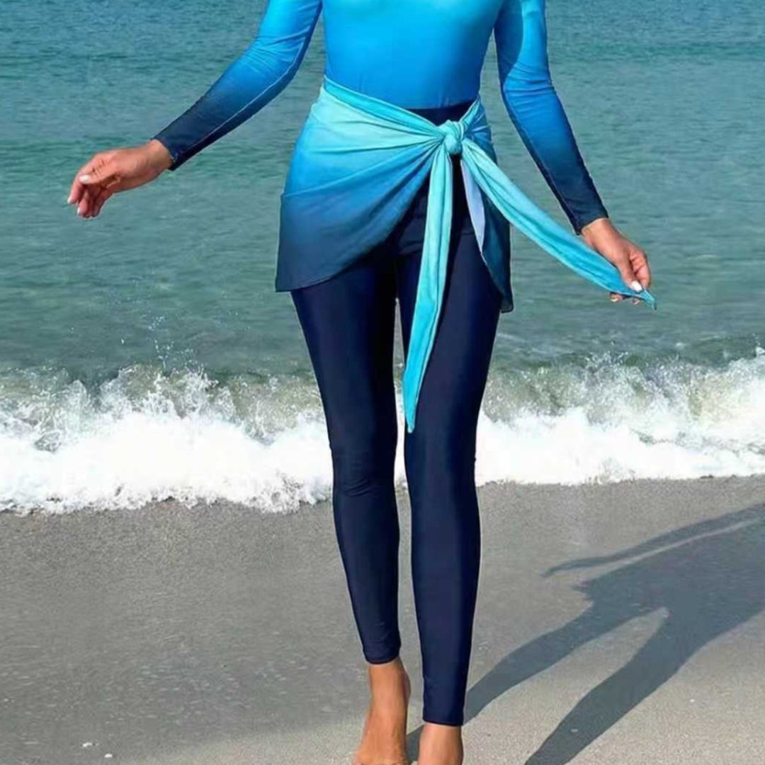Damen Modischer Surfanzug mit eleganten Wickeldetails Drune