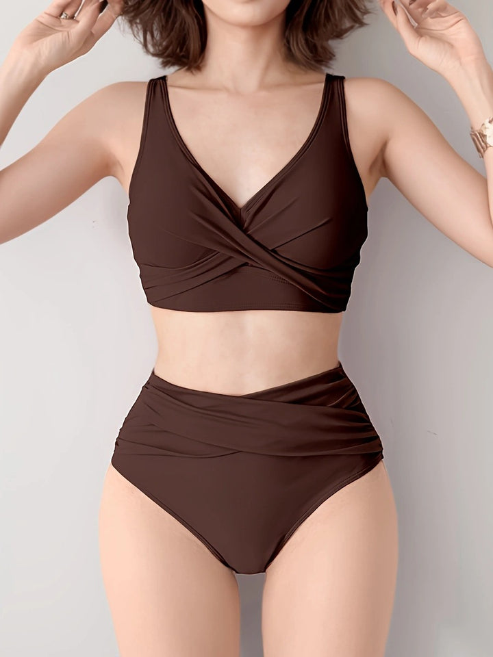 Damen Hochwertiges Wickel-Bikini-Set Drune