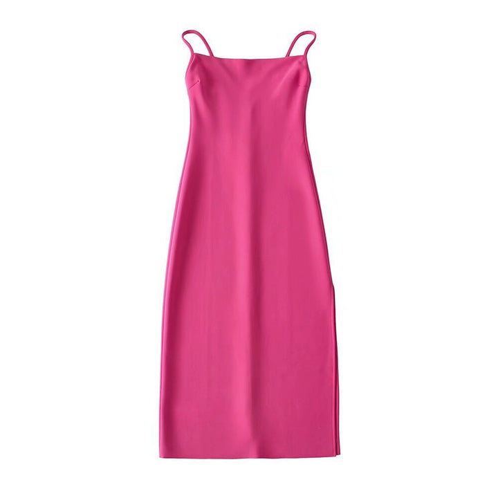Damen langes Abendkleid mit elegantem Schlitz Drune