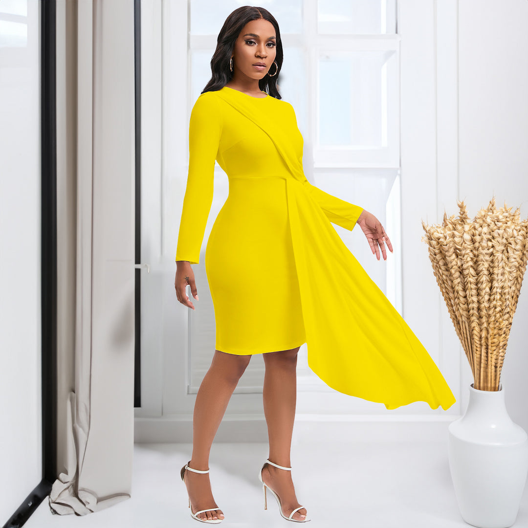 Damen Drapiertes Abendkleid Drune