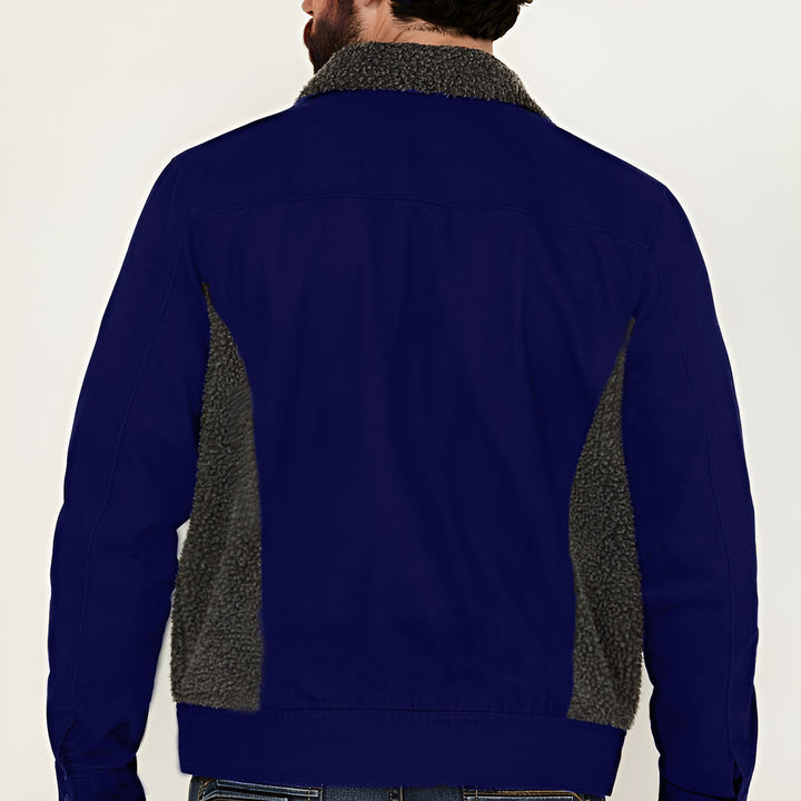 Herren vielseitige und stylische Outdoor-Jacke mit Teddyfell-Elementen Drune