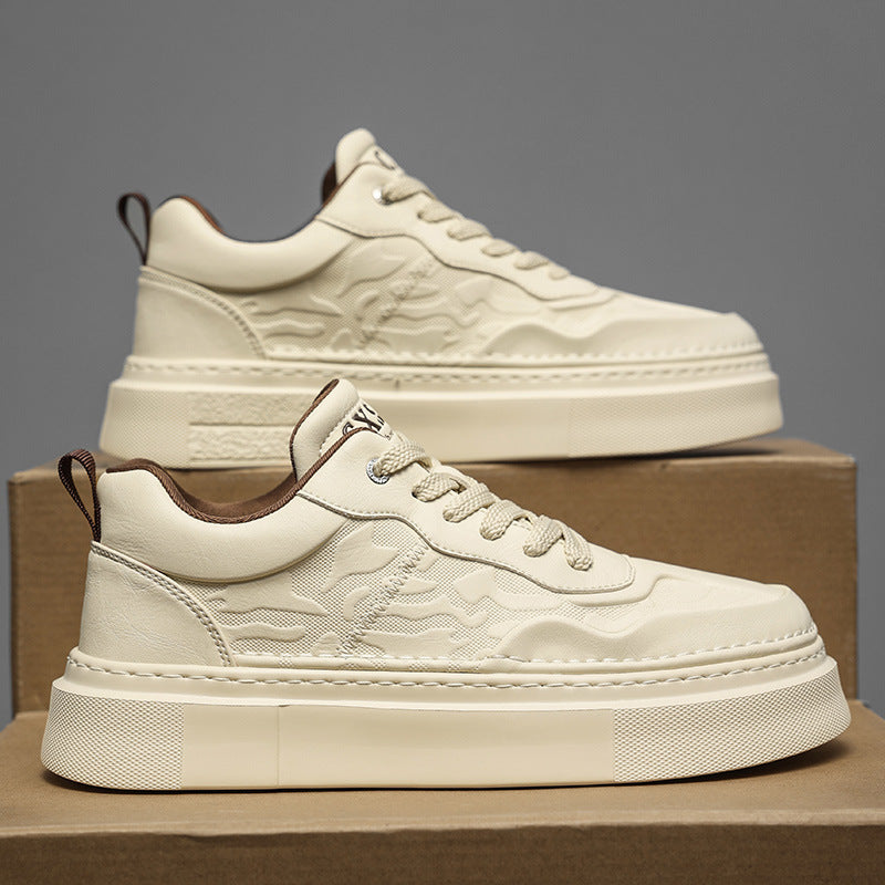 Unisex Plateausneaker mit geprägtem Obermaterial und extrahoher Platformsohle Drune