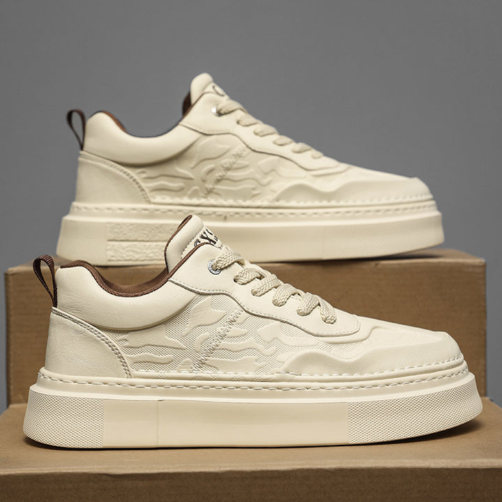 Unisex Plateausneaker mit geprägtem Obermaterial und extrahoher Platformsohle Drune