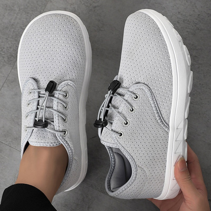 Damen Leichter Freizeit-Sneaker mit Schnellzug-Kordel, perforiertem Mesh & stoßdämpfender Laufsohle Drune