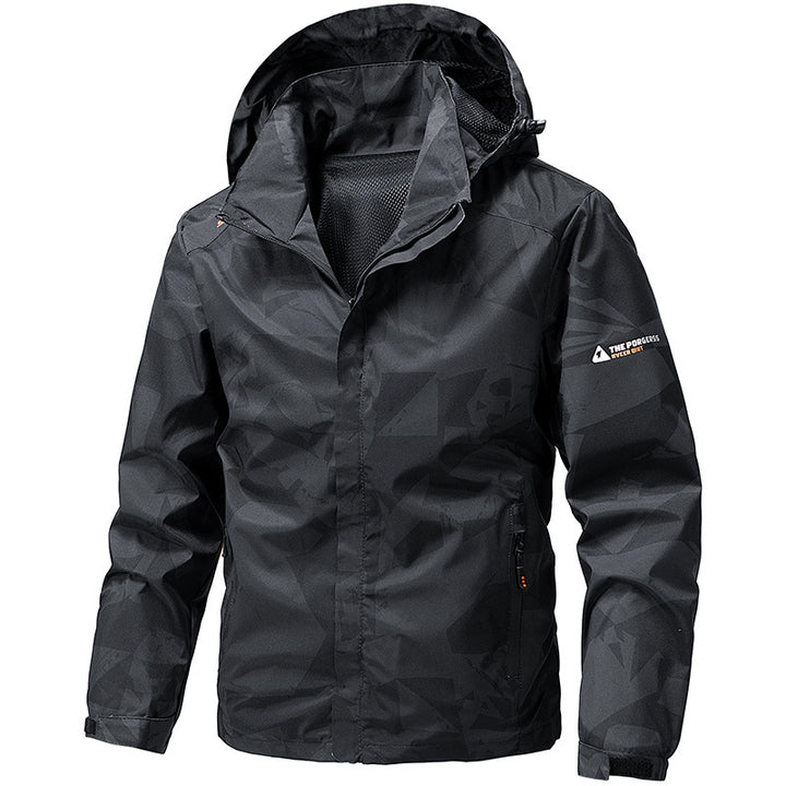 Herren Leichte und wasserfeste Outdoor-Jacke Drune