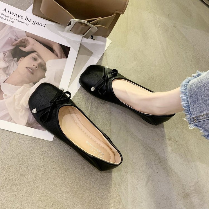 Damen Ballerinas mit dekorativem Schleifen-Detail und rutschfester Sohle Drune