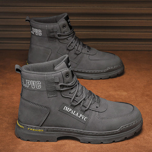 Damen modische Schnürstiefel mit robustem Profil Drune