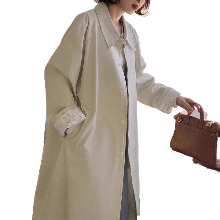 Damen Lässiger Oversized-Trenchcoat Drune