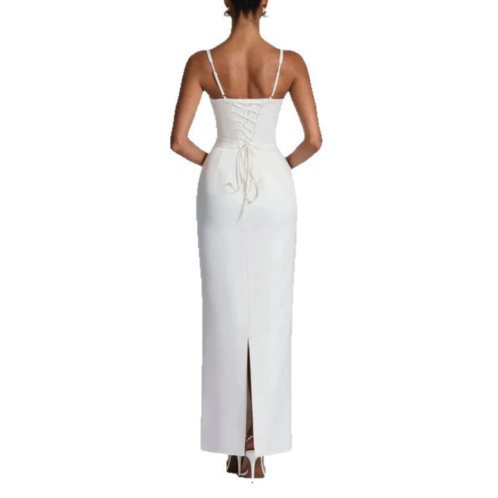 Damen Elegantes Ballkleid mit figurformendem Design Drune