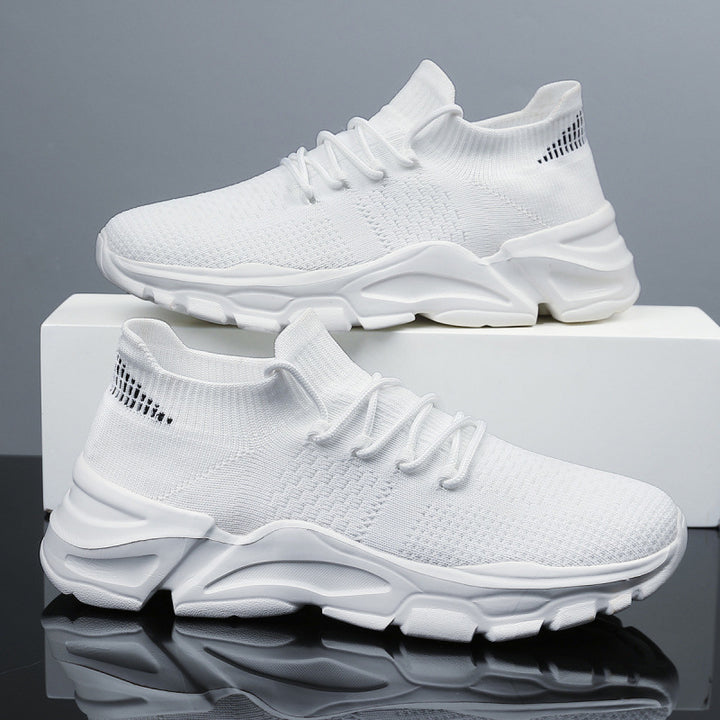 Unisex Strick-Sockensneaker mit atmungsaktiver Maschenoberfläche und markanter Plateau-Laufsohle Drune