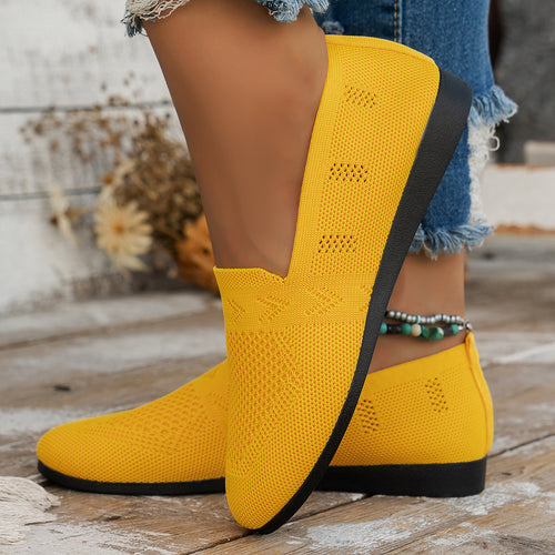Damen Atmungsaktive Slip-On Espadrilles mit flexiblem Fußbett Drune