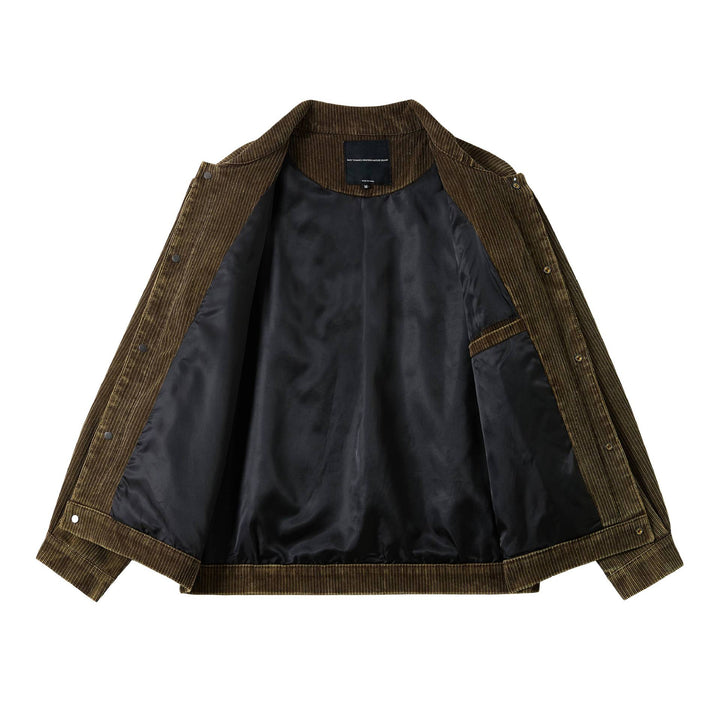 Herren Kord-Workwear-Blouson mit Pattentaschen und kastigem Schnitt Drune