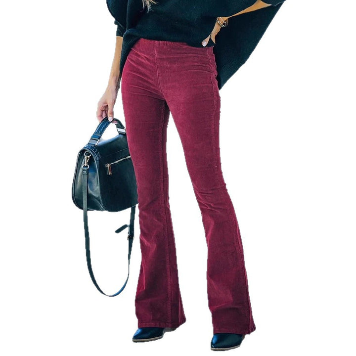 Damen Elegante und figurschmeichelnde Schlaghose Drune