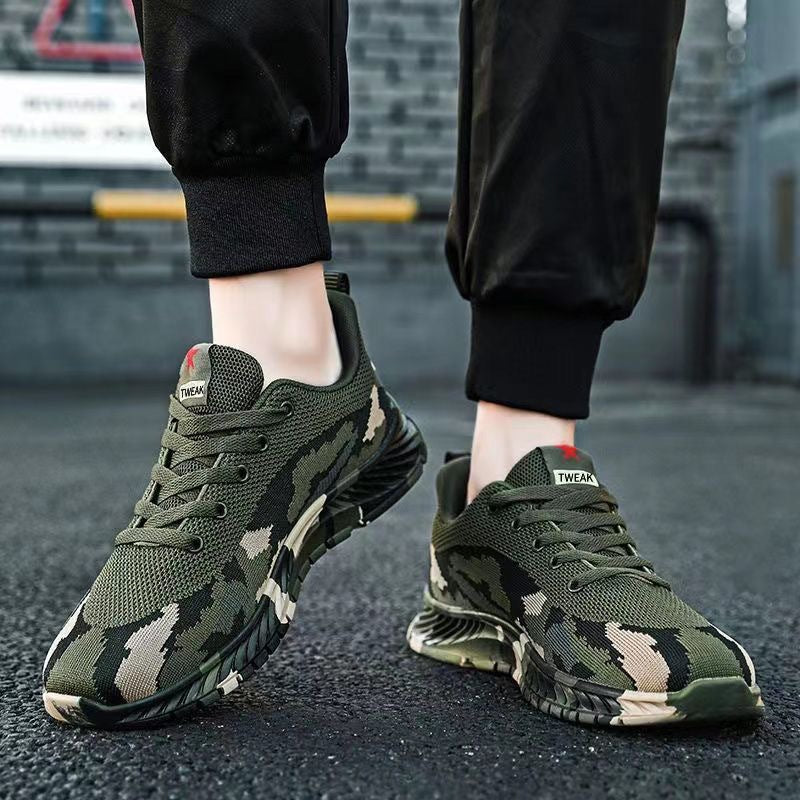 Damen Sportliche Hochleistungs-Sneakers mit ausgefeilter Camouflage-Optik Drune