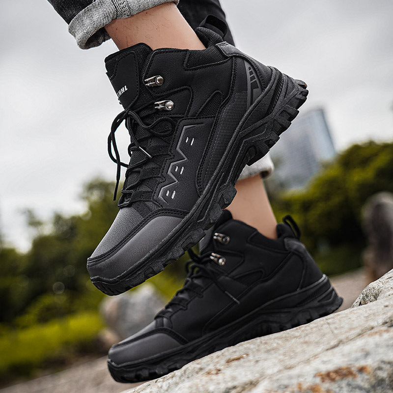 Damen Mid-Cut Geländewanderstiefel mit D‑Ring‑Schnürung, verstärktem Zehenschutz und griffiger Mehrzonen‑Trailsohle Drune