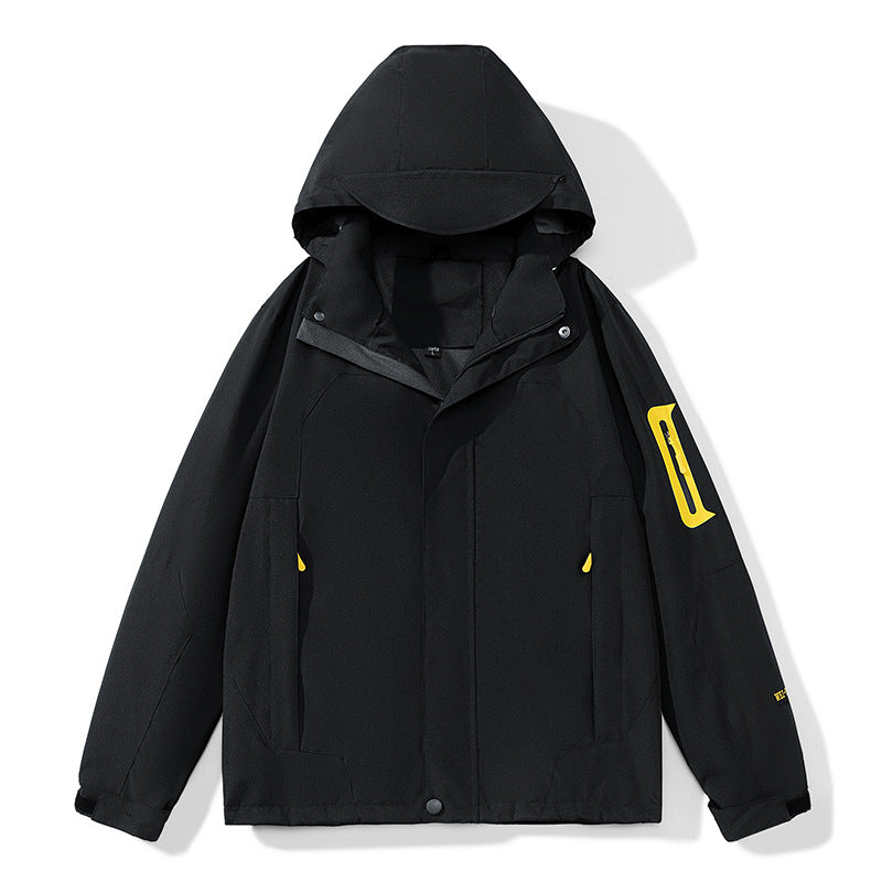 Herren Wetterfeste technische Outdoor-Jacke Drune