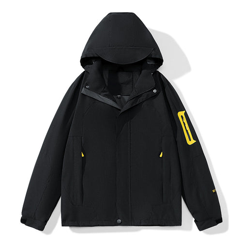 Herren Wetterfeste technische Outdoor-Jacke Drune