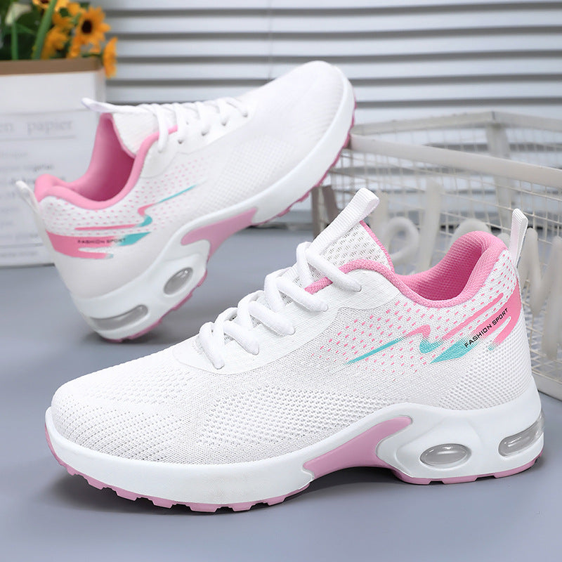 Damen Sportliche Luftpolster Sneakers mit atmungsaktivem Mesh-Obermaterial Drune