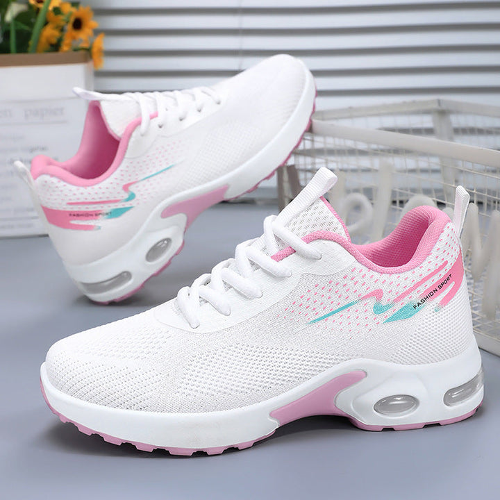 Damen Sportliche Luftpolster Sneakers mit atmungsaktivem Mesh-Obermaterial Drune