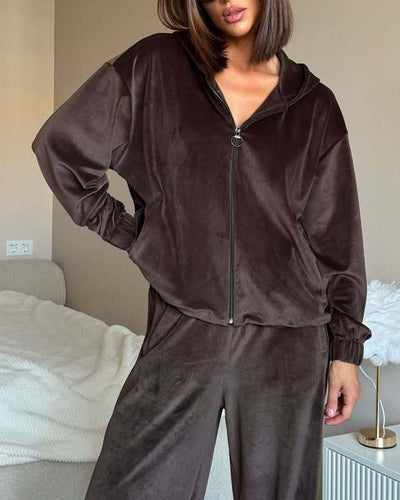 Drune | Dough Kapuzenpullover und Hose Zwei Teile Satz