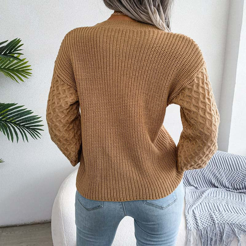 Drune | Einfarbige Strickpullover