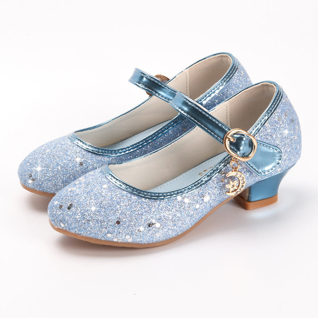 Mädchen Glitzernde Mary Jane Schuhe mit dekorativer Schnalle Drune