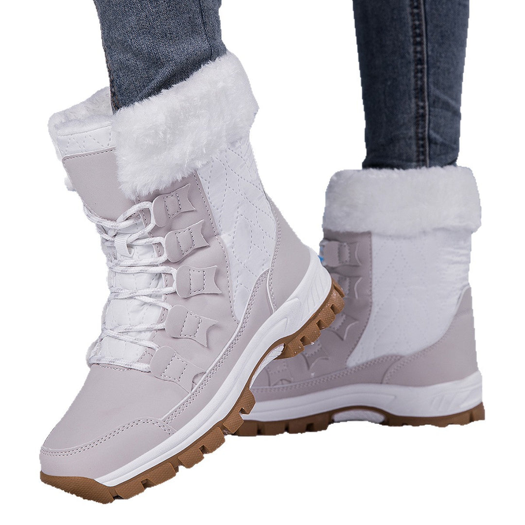 Damen Winter-Wanderstiefel mit isolierender Fütterung und rutschfester Sohle Drune