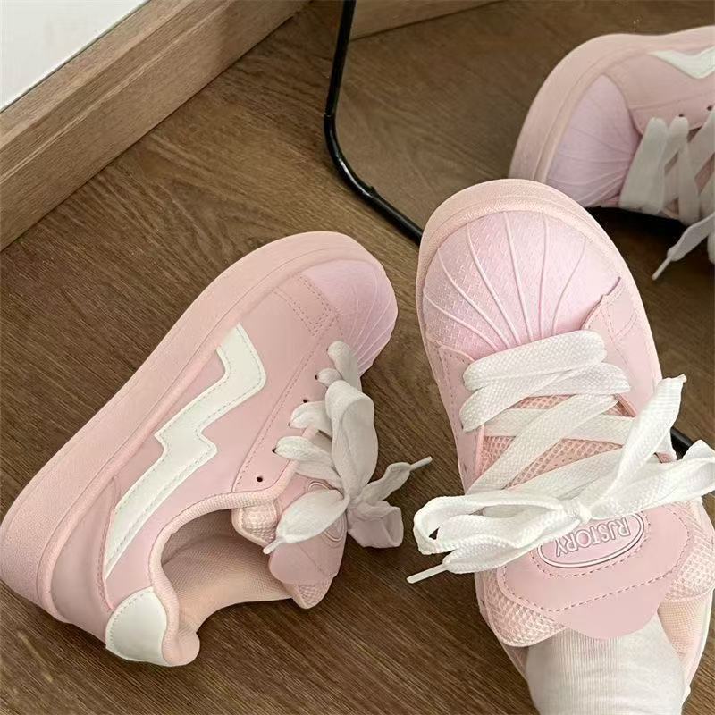 Damen Sportliche Sneaker mit dekorativen Rüschen und farbenfrohem Design Drune