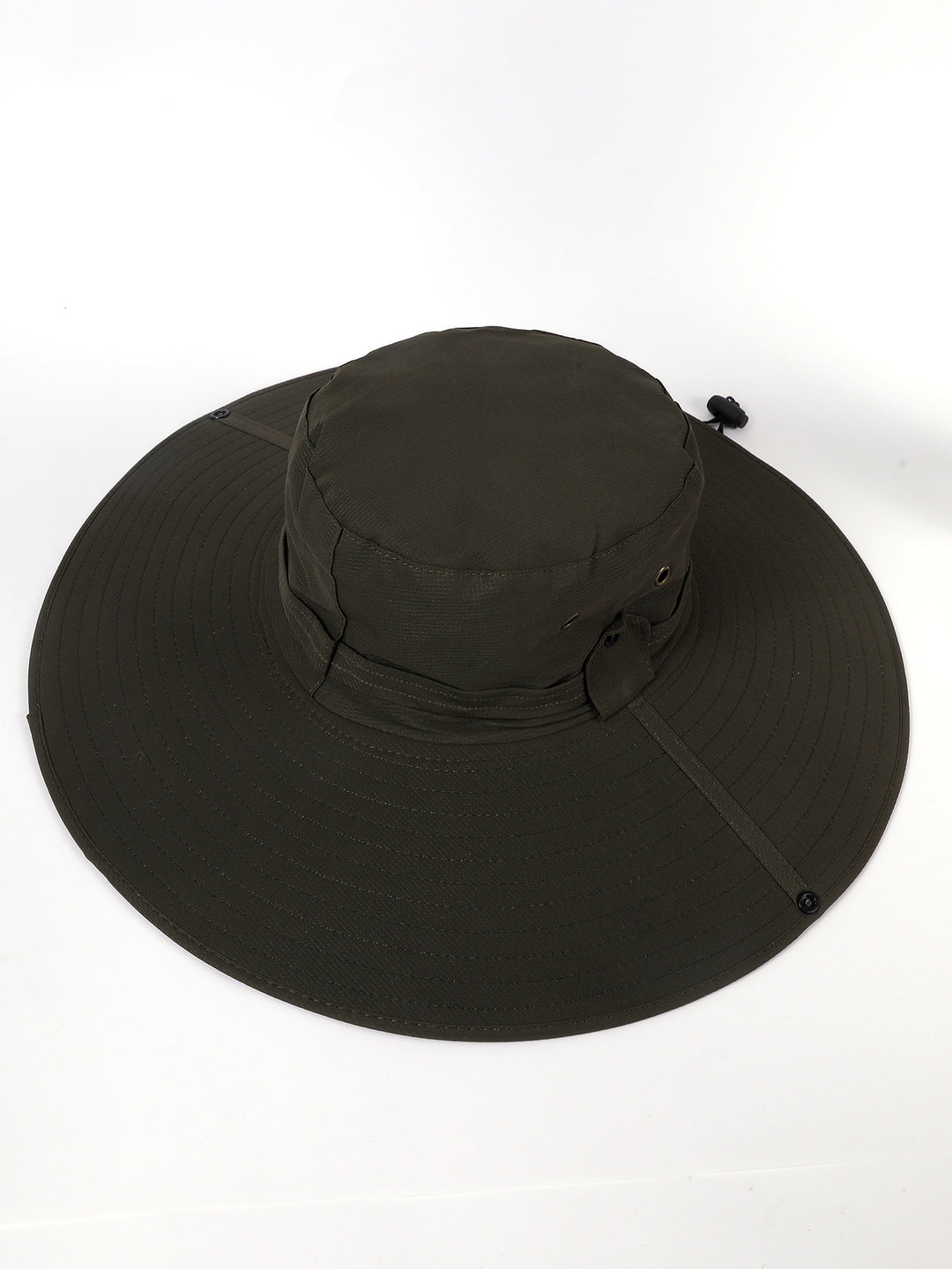 Damen Sonnenhut mit breiter Krempe und verstellbarem Kinnband Drune
