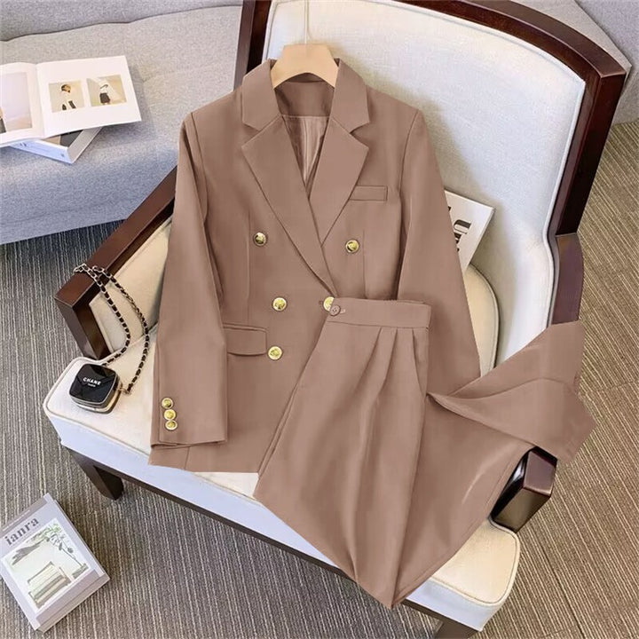 Damen Elegantes Zweiteiler Blazer-Set Drune