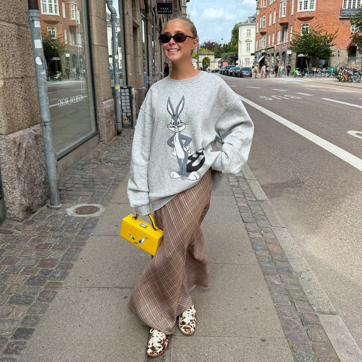 Damen Sweatshirt mit lässigem Schnitt und verspieltem Bugs Bunny-Motiv Drune