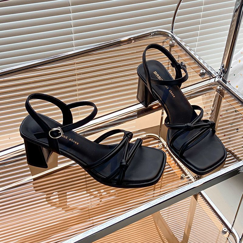 Damen Sandaletten mit eleganten Riemchen und Blockabsatz Drune