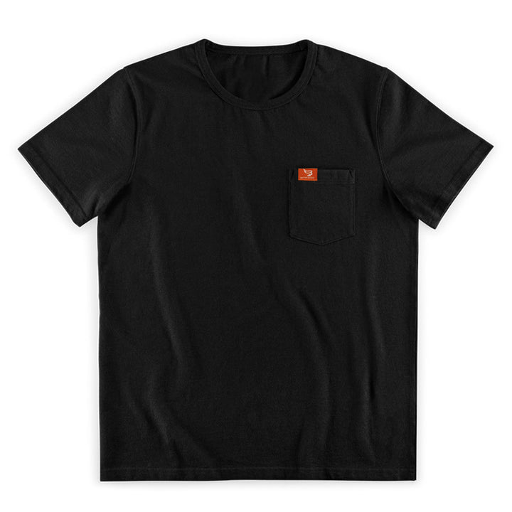 Herren nan Singlejersey-Kurzarmshirt mit aufgesetzter Brusttasche, verstärkten Nähten und Rundhalsausschnitt Drune