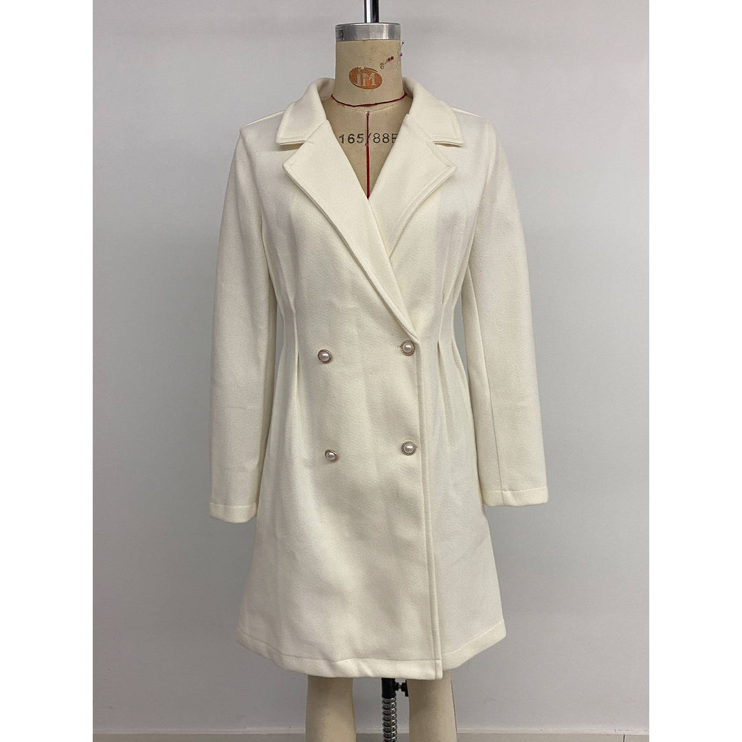 Damen Eleganter Doppelreihiger Kurzblazer Drune