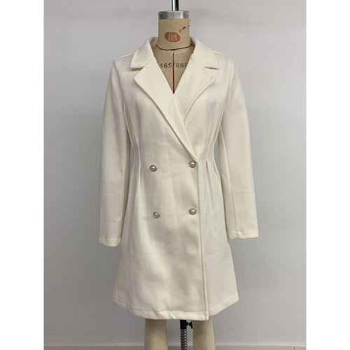 Damen Eleganter Doppelreihiger Kurzblazer Drune