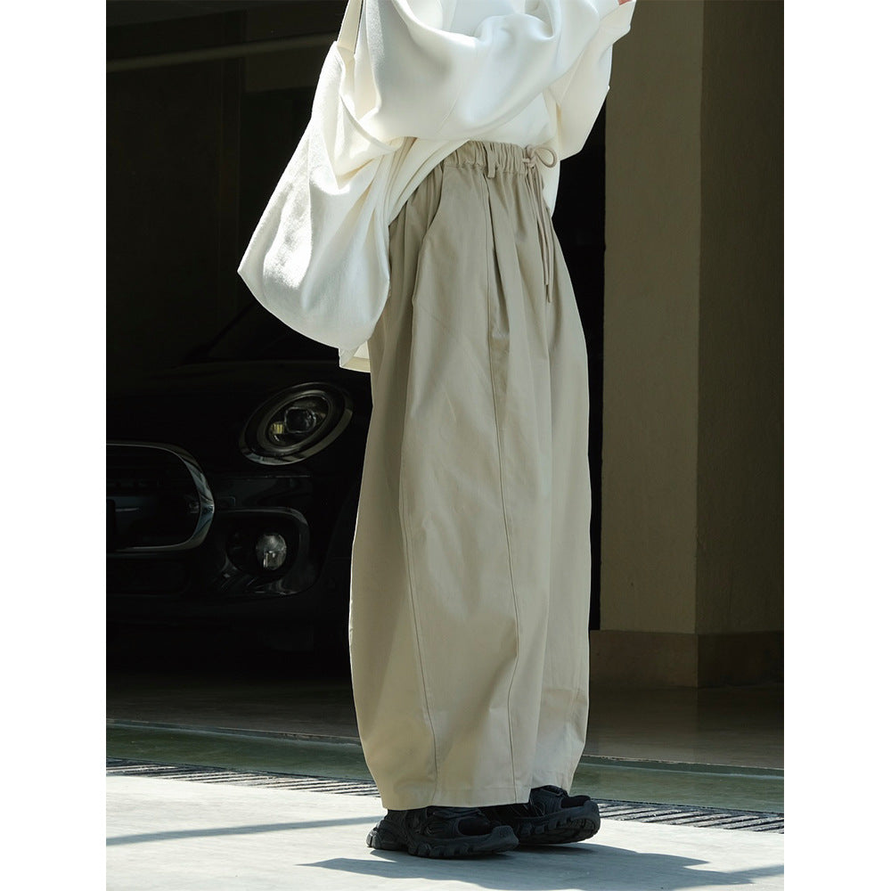 Damen Weite High‑Waist Tunnelzughose im Culotte‑/Balloon‑Schnitt Drune