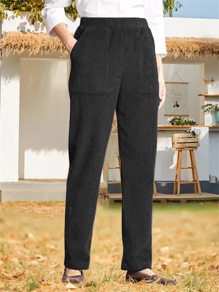 Drune | Unifarbene Cordhose für Damen