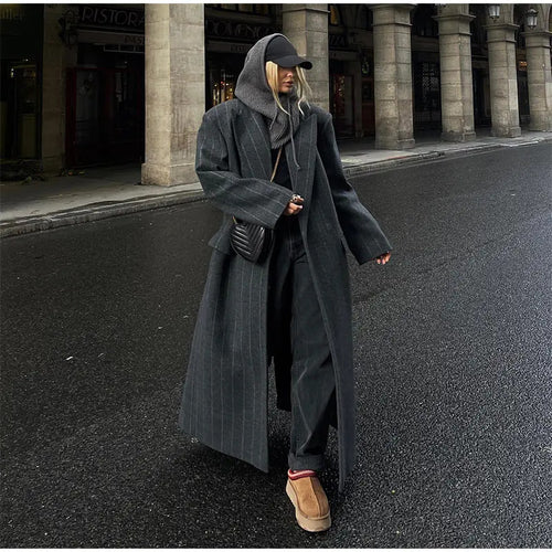 Damen elegante und modische Langjacke Drune