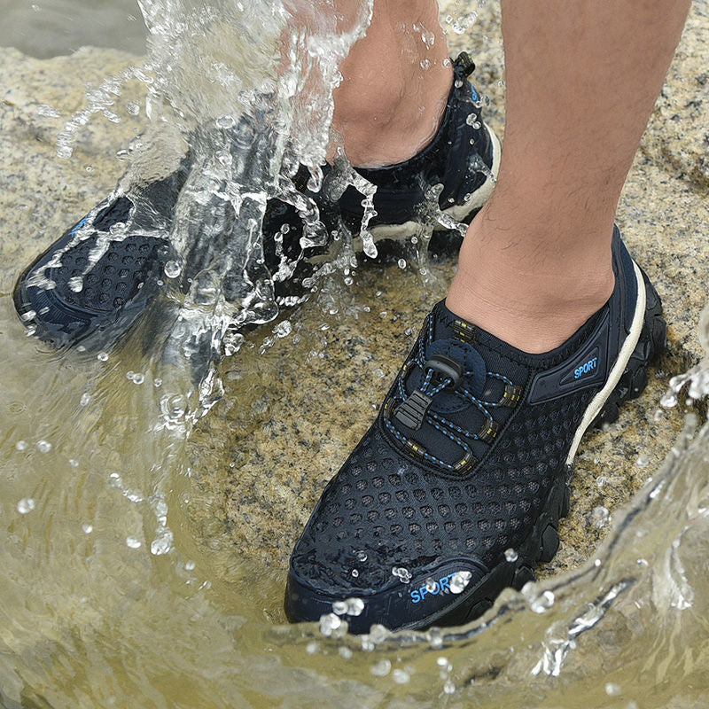 Damen atmungsaktive und rutschfeste Outdoor-Schuhe mit dynamischer Sohle Drune