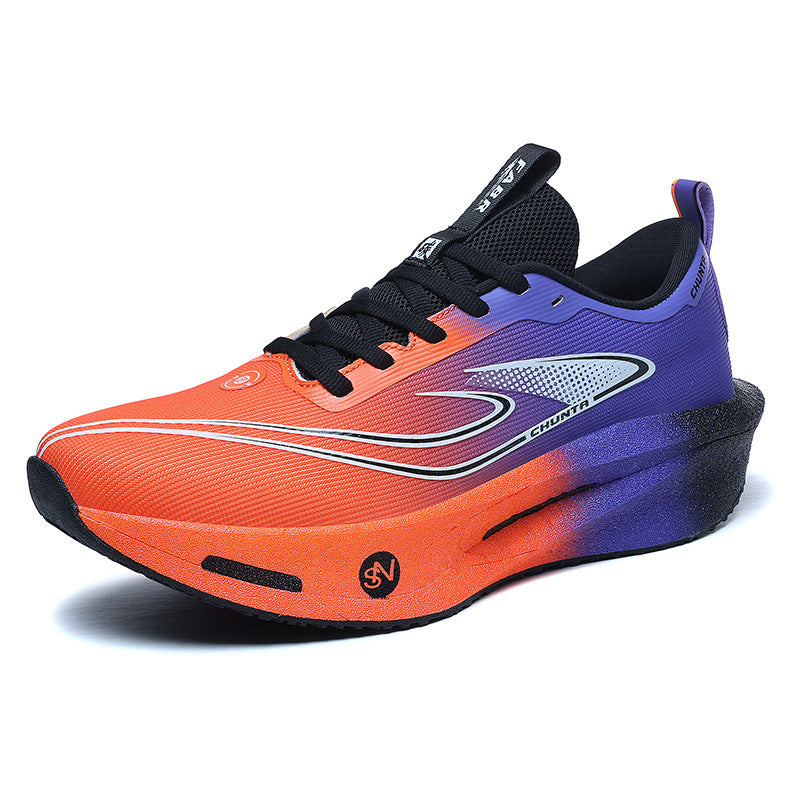 Unisex fließende Race-Performance-Sneaker mit hochprofilierter reaktiver Schaum-Zwischensohle und nahtlosem Leichtstrick-Obermaterial Drune
