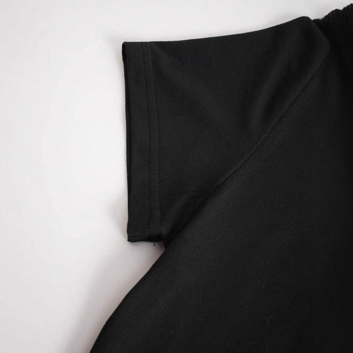 Damen Cropped T-Shirt mit kreativem Skelettdesign Drune