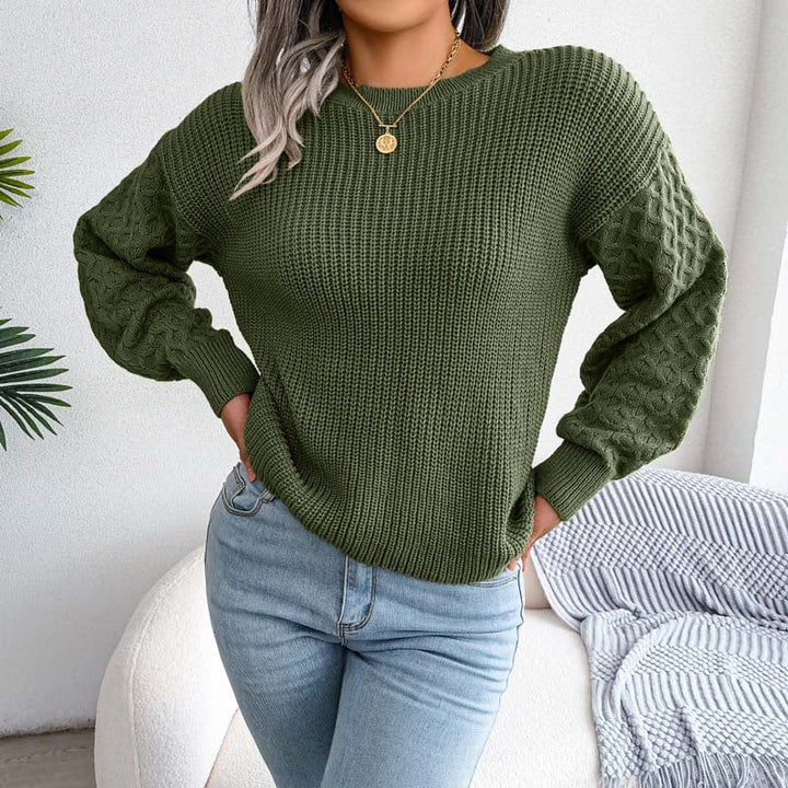 Drune | Einfarbige Strickpullover