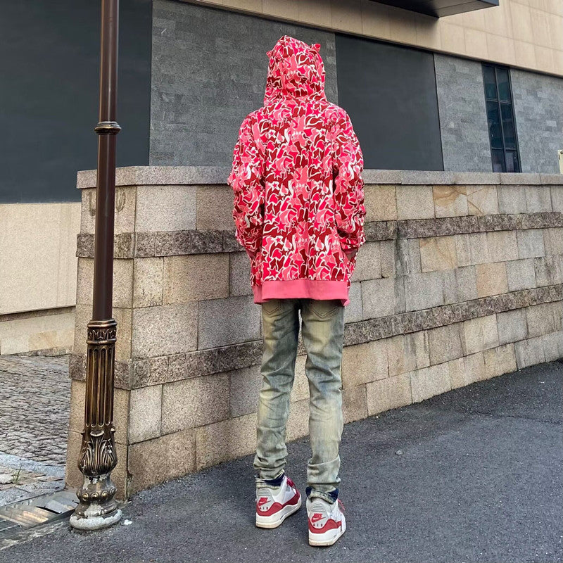 Herren Modische Destroyed Jeans mit Sternenapplikationen Drune