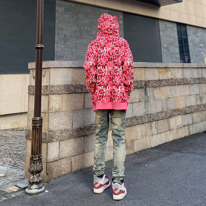 Herren Modische Destroyed Jeans mit Sternenapplikationen Drune