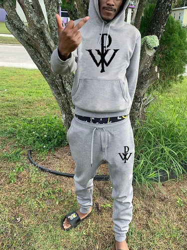 Herren Hoodie und Jogginghose-Set mit hochwertigem Logo-Design Drune