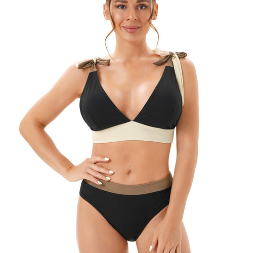 Damen Bikini mit modischen Schleifen Drune