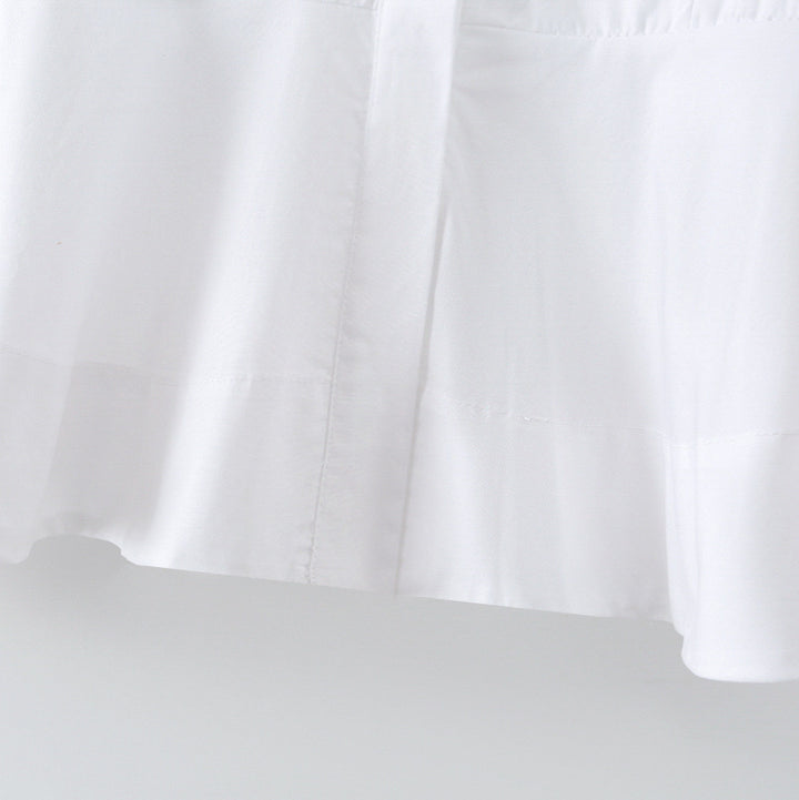 Damen Taillierte Popelinbluse mit Brustabnähern und verdeckter Knopfleiste Drune