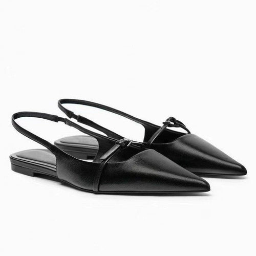 Damen elegante Slingback Ballerinas Drune