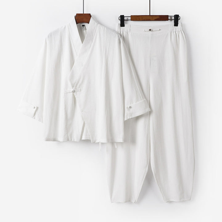 Herren Zen-inspiriertes Kimono-Loungewear-Set Drune